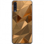 Kännykkäkuori Samsung Galaxy A50-laitteelle, jossa on 3D Kulta kuvio Kännykkäkuori Samsung Galaxy A50-laitteelle, jossa on 3D Kulta kuvio