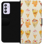 Lompakkokotelo Samsung Galaxy A82 5G-laitteelle, jossa on Lasinen kuvio