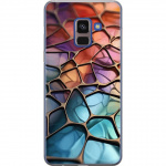 Kännykkäkuori Samsung Galaxy A8 (2018)-laitteelle, jossa on Metallikuviointi kuvio