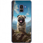 Kännykkäkuori Samsung Galaxy A8 (2018)-laitteelle, jossa on Iloinen Koira kuvio Kännykkäkuori Samsung Galaxy A8 (2018)-laitteelle, jossa on Iloinen Koira kuvio