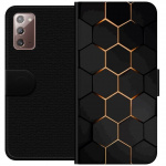 Lompakkokotelo Samsung Galaxy Note20-laitteelle, jossa on Ylellinen Kuvio kuvio