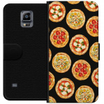 Lompakkokotelo Samsung Galaxy Note 4-laitteelle, jossa on Pizza kuvio