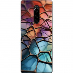 Kännykkäkuori Sony Xperia 1-laitteelle, jossa on Metallikuviointi kuvio