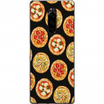 Kännykkäkuori Sony Xperia 1-laitteelle, jossa on Pizza kuvio