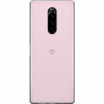Kännykkäkuori Sony Xperia 1-laitteelle, jossa on Sydän kuvio Kännykkäkuori Sony Xperia 1-laitteelle, jossa on Sydän kuvio
