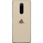 Kännykkäkuori Sony Xperia 1-laitteelle, jossa on Nalle kuvio Kännykkäkuori Sony Xperia 1-laitteelle, jossa on Nalle kuvio