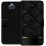 Lompakkokotelo Sony Xperia 10-laitteelle, jossa on Ylellinen linja kuvio