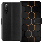 Lompakkokotelo Sony Xperia 10 III-laitteelle, jossa on Ylellinen Kuvio kuvio