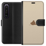 Lompakkokotelo Sony Xperia 1 III-laitteelle, jossa on Nalle kuvio