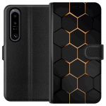 Lompakkokotelo Sony Xperia 1 IV-laitteelle, jossa on Ylellinen Kuvio kuvio