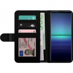 Lompakkokotelo Sony Xperia 5 II-laitteelle, jossa on Metallikuviointi kuvio