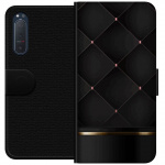 Lompakkokotelo Sony Xperia 5 II-laitteelle, jossa on Ylellinen linja kuvio