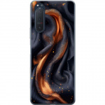 Kännykkäkuori Sony Xperia 5 II-laitteelle, jossa on Tulinen silkki kuvio
