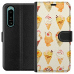 Lompakkokotelo Sony Xperia 5 IV-laitteelle, jossa on Lasinen kuvio