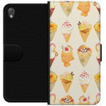 Lompakkokotelo Sony Xperia Z3-laitteelle, jossa on Lasinen kuvio