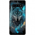 Kännykkäkuori Samsung Galaxy S10-laitteelle, jossa on Susi kuvio