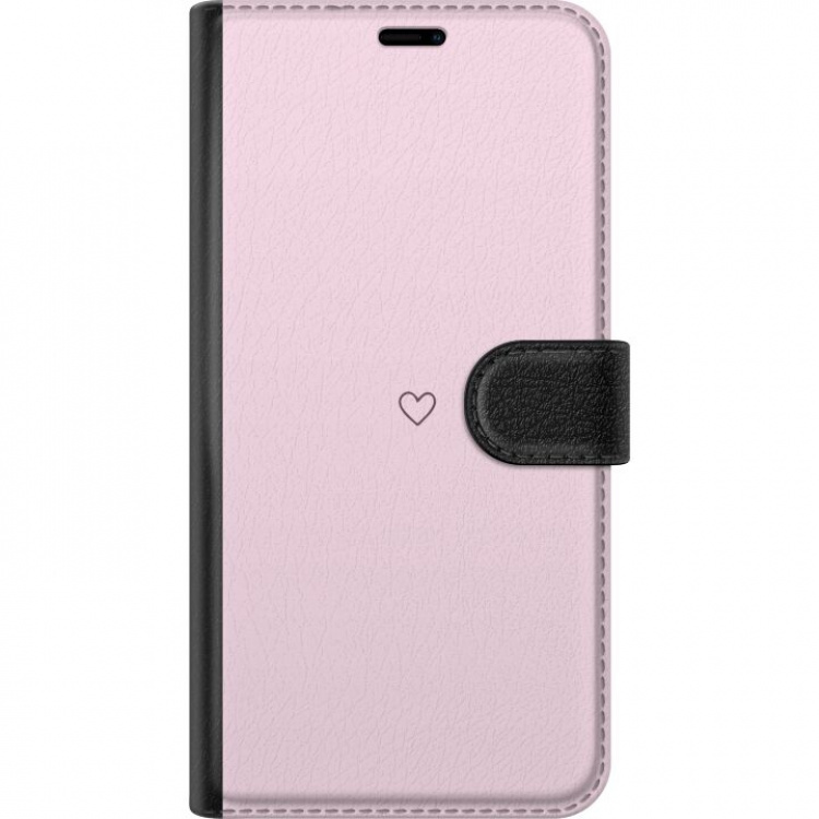 Lompakkokotelo Samsung Galaxy S23 FE-laitteelle, jossa on Sydän kuvio