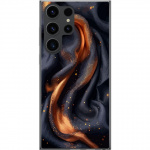 Kännykkäkuori Samsung Galaxy S24 Ultra-laitteelle, jossa on Tulinen silkki kuvio