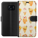 Lompakkokotelo Samsung Galaxy S7-laitteelle, jossa on Lasinen kuvio