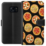 Lompakkokotelo Samsung Galaxy S7-laitteelle, jossa on Pizza kuvio