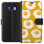 Lompakkokotelo Samsung Galaxy S8-laitteelle, jossa on Paistettu muna kuvio