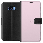 Lompakkokotelo Samsung Galaxy S8-laitteelle, jossa on Sydän kuvio