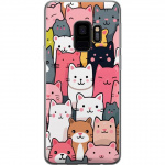 Kännykkäkuori Samsung Galaxy S9-laitteelle, jossa on Kissan kuviointi kuvio