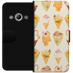 Lompakkokotelo Samsung Galaxy Xcover 3-laitteelle, jossa on Lasinen kuvio