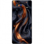 Kännykkäkuori vivo X80 Pro-laitteelle, jossa on Tulinen silkki kuvio