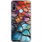 Kännykkäkuori Xiaomi Mi A2 Lite-laitteelle, jossa on Metallikuviointi kuvio Kännykkäkuori Xiaomi Mi A2 Lite-laitteelle, jossa on Metallikuviointi kuvio