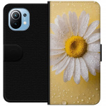 Lompakkokotelo Xiaomi Mi 11-laitteelle, jossa on Posliinikukka kuvio