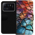 Lompakkokotelo Xiaomi Mi 11 Ultra-laitteelle, jossa on Metallikuviointi kuvio