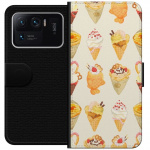 Lompakkokotelo Xiaomi Mi 11 Ultra-laitteelle, jossa on Lasinen kuvio