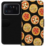 Lompakkokotelo Xiaomi Mi 11 Ultra-laitteelle, jossa on Pizza kuvio