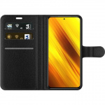 Lompakkokotelo Xiaomi Poco X3 NFC-laitteelle, jossa on Sinisiä perhosia kuvio