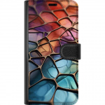 Lompakkokotelo Xiaomi Redmi 10C-laitteelle, jossa on Metallikuviointi kuvio