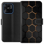 Lompakkokotelo Xiaomi Redmi 10C-laitteelle, jossa on Ylellinen Kuvio kuvio