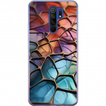 Kännykkäkuori Xiaomi Redmi 9-laitteelle, jossa on Metallikuviointi kuvio