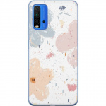 Kännykkäkuori Xiaomi Redmi 9T-laitteelle, jossa on Kukat kuvio Kännykkäkuori Xiaomi Redmi 9T-laitteelle, jossa on Kukat kuvio