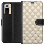 Lompakkokotelo Xiaomi Redmi Note 10 Pro-laitteelle, jossa on Kultakiilto kuvio Lompakkokotelo Xiaomi Redmi Note 10 Pro-laitteelle, jossa on Kultakiilto kuvio