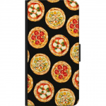 Lompakkokotelo Xiaomi Redmi Note 8 Pro -laitteelle, jossa on Pizza kuvio