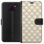 Lompakkokotelo Xiaomi Redmi Note 9-laitteelle, jossa on Kultakiilto kuvio