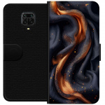 Lompakkokotelo Xiaomi Redmi Note 9S-laitteelle, jossa on Tulinen silkki kuvio Lompakkokotelo Xiaomi Redmi Note 9S-laitteelle, jossa on Tulinen silkki kuvio