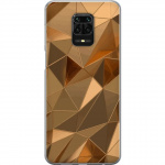 Kännykkäkuori Xiaomi Redmi Note 9S-laitteelle, jossa on 3D Kulta kuvio Kännykkäkuori Xiaomi Redmi Note 9S-laitteelle, jossa on 3D Kulta kuvio