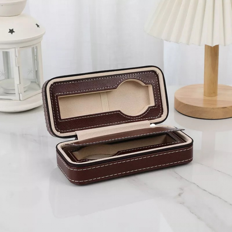 Klockfodral för 2 klockor, Brun