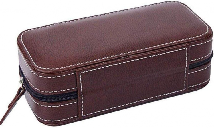 Klockfodral för 2 klockor, Brun