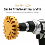 4-tums pneumatisk gummiplatta för borttagning av dekaler, 20 mm 4-tums pneumatisk gummiplatta för borttagning av dekaler, 20 mm