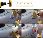 4-tums pneumatisk gummiplatta för borttagning av dekaler, 20 mm 4-tums pneumatisk gummiplatta för borttagning av dekaler, 20 mm