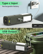 Multifunktionell hopfällbar LED-lampa 14000mAh