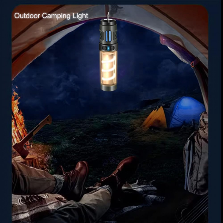 2-i-1 LED Campinglampa med myggavvisare